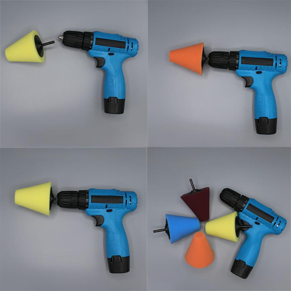 Конический губчатый полировальный конус для ухода за ступицами автомобильных шин, полировка металла, чистящая пена, губчатая полировальная насадка, инструмент для колес