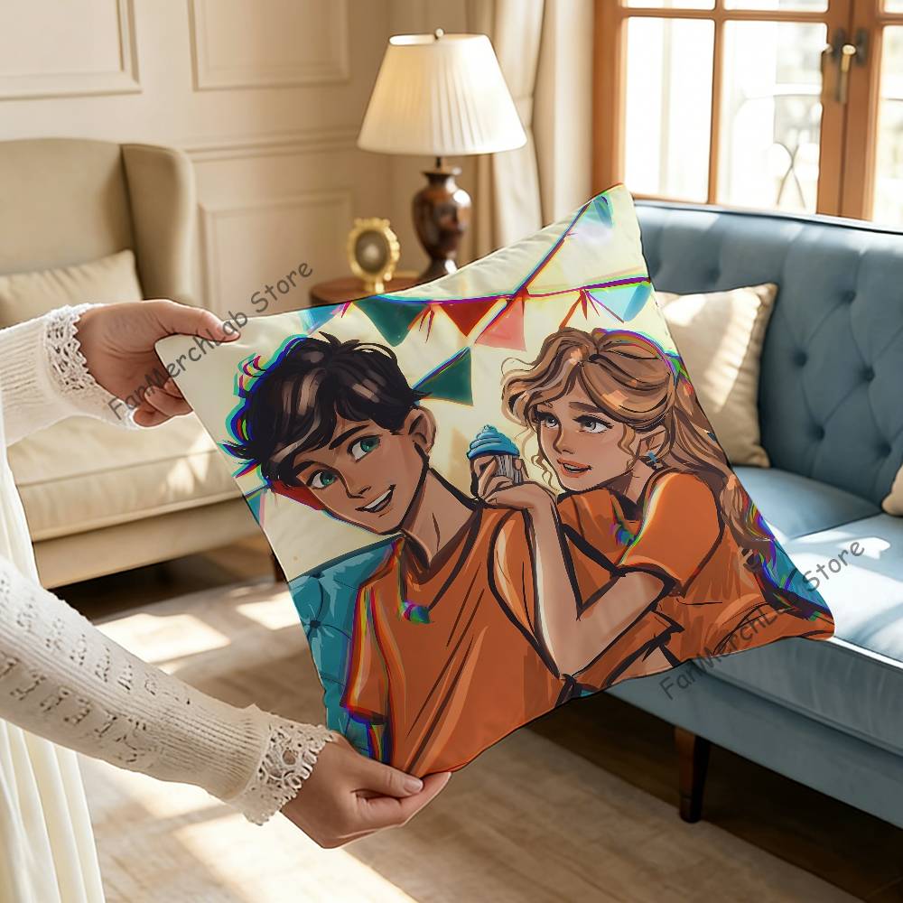 Cartoon PPercabeth Fanart Pillow Case Ultra Soft Skin Friendly Fabric Cloud Like Comfort  Concealed Zipper