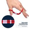 Adjustable Fingersling Archery Finger Sling for Recurve Bow Hunting Shooting Accessory Red M