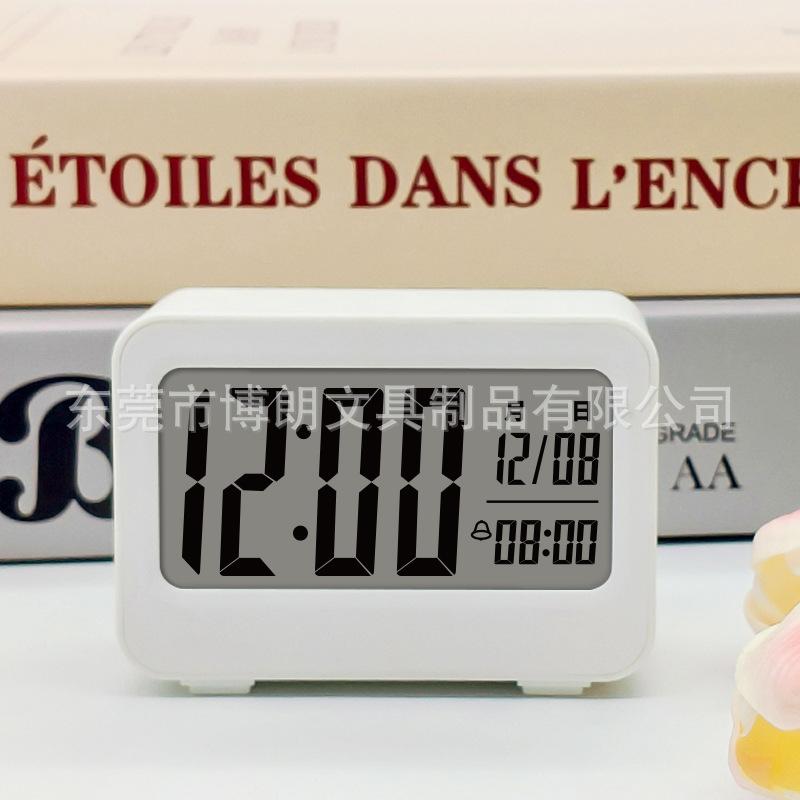 Color Rectangle Electronic Alarm Clock Student Bedside Clock Simple Alarm Clock Dopamine Electronic Clock