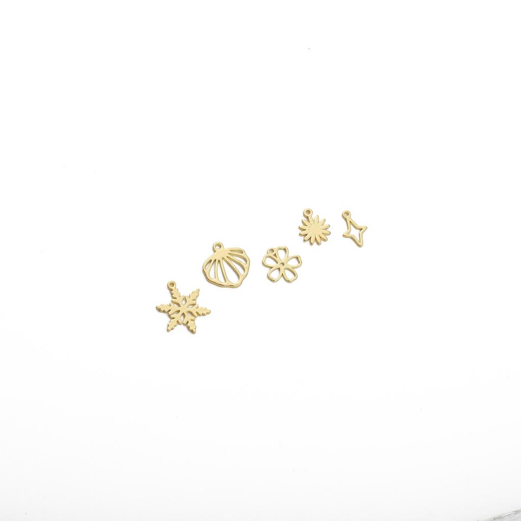 Медный одиночный подвесной полый кулон с цветком сливы и подсолнухом для изготовления ювелирных изделий своими руками, аксессуары для рукоделия