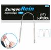ZungenRein Tongue Cleaner Tongue Scraper Stainless Steel Tongue Brush Ayurveda [2 Pieces]