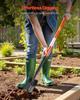 Trench Shovel, 10.4 cm Blade Heavy-Duty Trenching Shovel, Narrow Spade Trench Digger with Fiberglass Handle and Non-Slip Grip, for Gardening, Digging