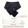 Heating Scarf Men’s Women Winter Warm Heated Scarf 3-stage Electric Heating Scarf for Winter Outdoor Camping Hiking Skiing