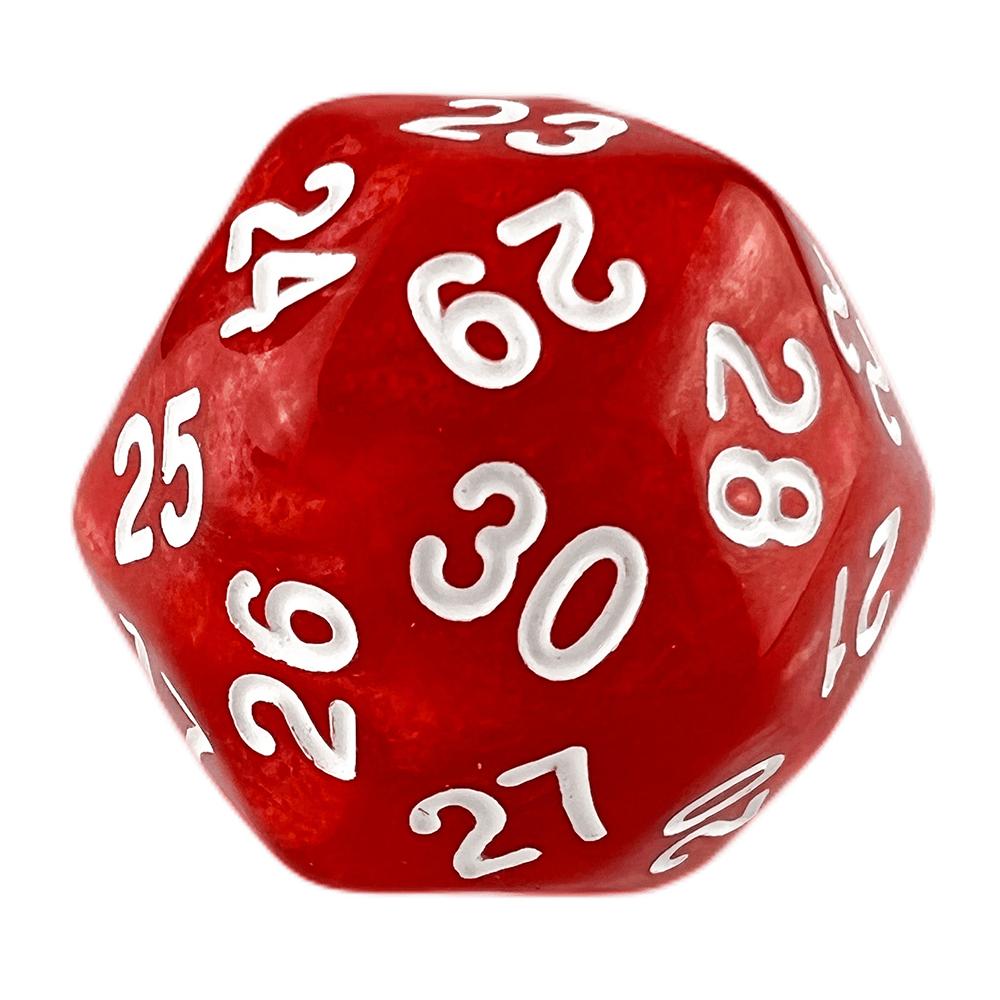 Dice D30 Polyhedral Dice Marble Effect Dice for Role Plsying Game Board Game Accessories