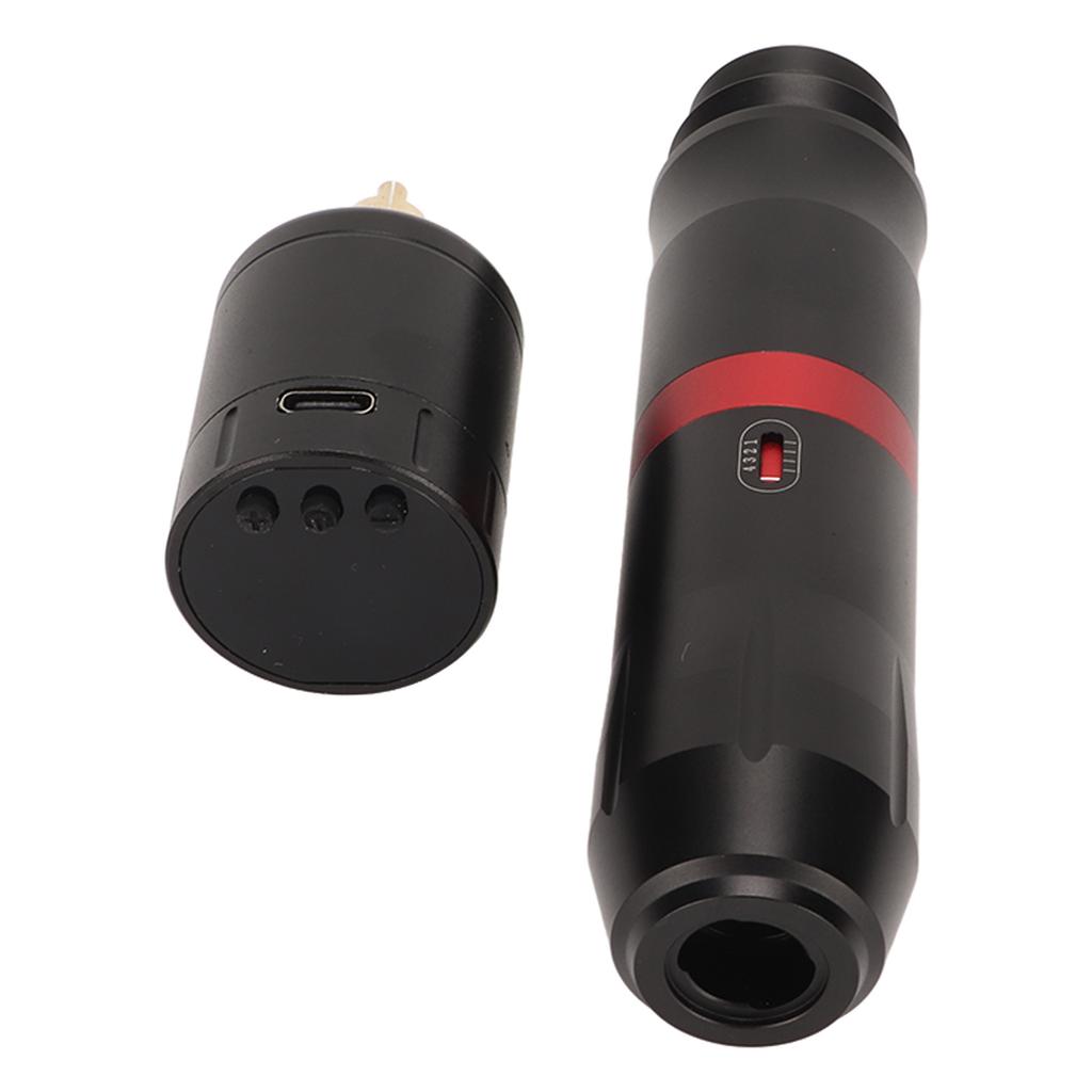 Rotary Tattoo Pen Machine Kit with 1300mAh Power Supply Clip Cord RCA Connector Wireless Tattoo Pen