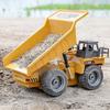 Huina 1534 Радиоуправляемый грузовик тягач 1/18 9-канальный 2,4G Пульт управления Самосвалы Электрическая инженерная погрузочная машина Модель Игрушки для мальчиков Подарки