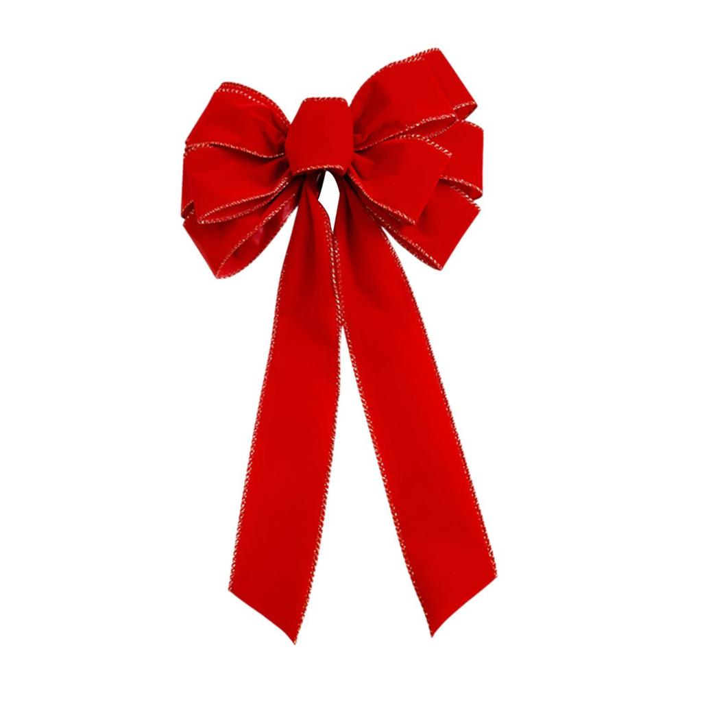 Верхушка для рождественской елки, бант, креативный декор входной двери, рождественское украшение для бара, магазина, фестиваль, венок ко Дню святого Валентина, гирлянда