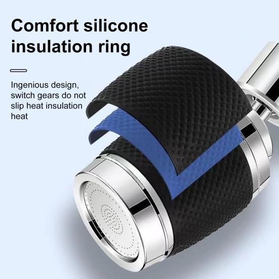 Удлинитель для смесителя с поворотом на 360 градусов и регулируемыми режимами потока воды. Брызгозащищенный кухонный смеситель.