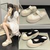 Mary Jane Half Slippers Women's Zho Ruth Mono Big Head Ugly Cute Sandals Platform Women's Canvas
