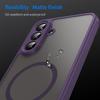 Matte Flexible Press Button Magnetic Full Protection Case for Samsung A07 A17 A56 A36 A26 A16 Galaxy A55 A35 Slim Protect Cover