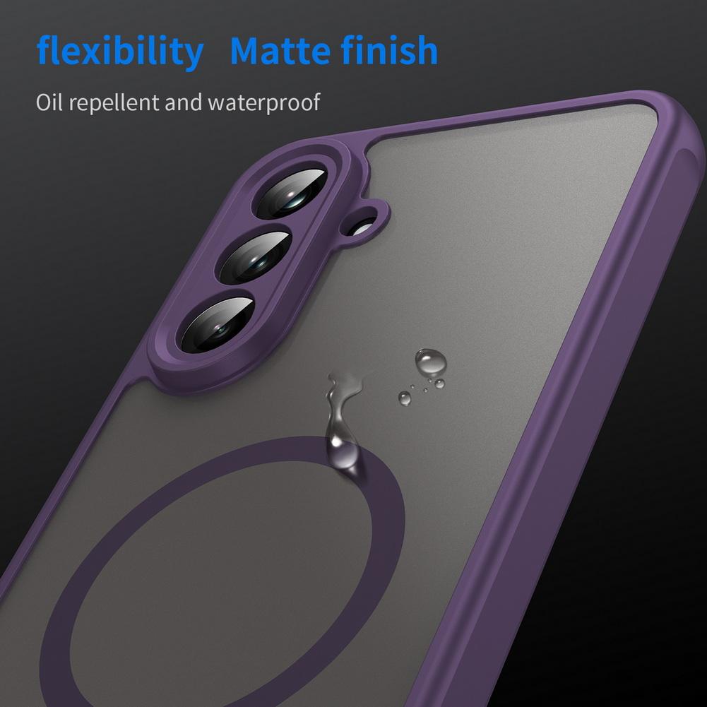 Matte Flexible Press Button Magnetic Full Protection Case for Samsung A07 A17 A56 A36 A26 A16 Galaxy A55 A35 Slim Protect Cover