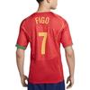 Nike 2004 Portugal Home 7 Figo Logo Round Neck Short Sleeve Football Shirt Unisex Football Shirt Red HV9708-614