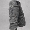 Стильные короткие брюки, летние шорты-карго со средней талией, впитывающие пот брюки с карманами на молнии