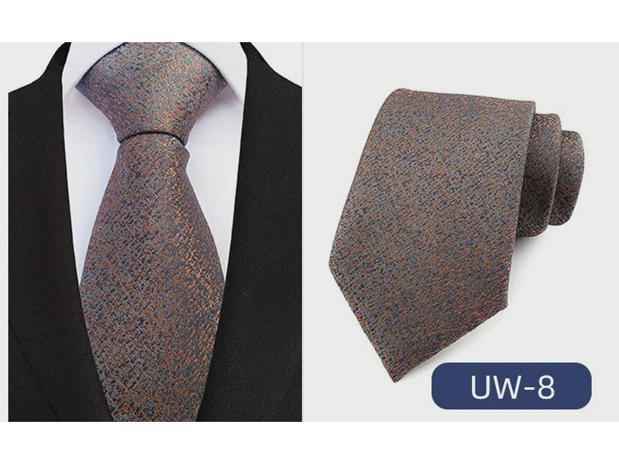 Мужской галстук из полиэстера для бизнеса, свадьбы, повседневного ношения, для жениха и шафера