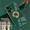 Plating Ring Holder Phone Case for Xiaomi Poco X6 X5 M6 Pro F5 Pro C50 Protective Stand Shell Luxury Full Protection Cover