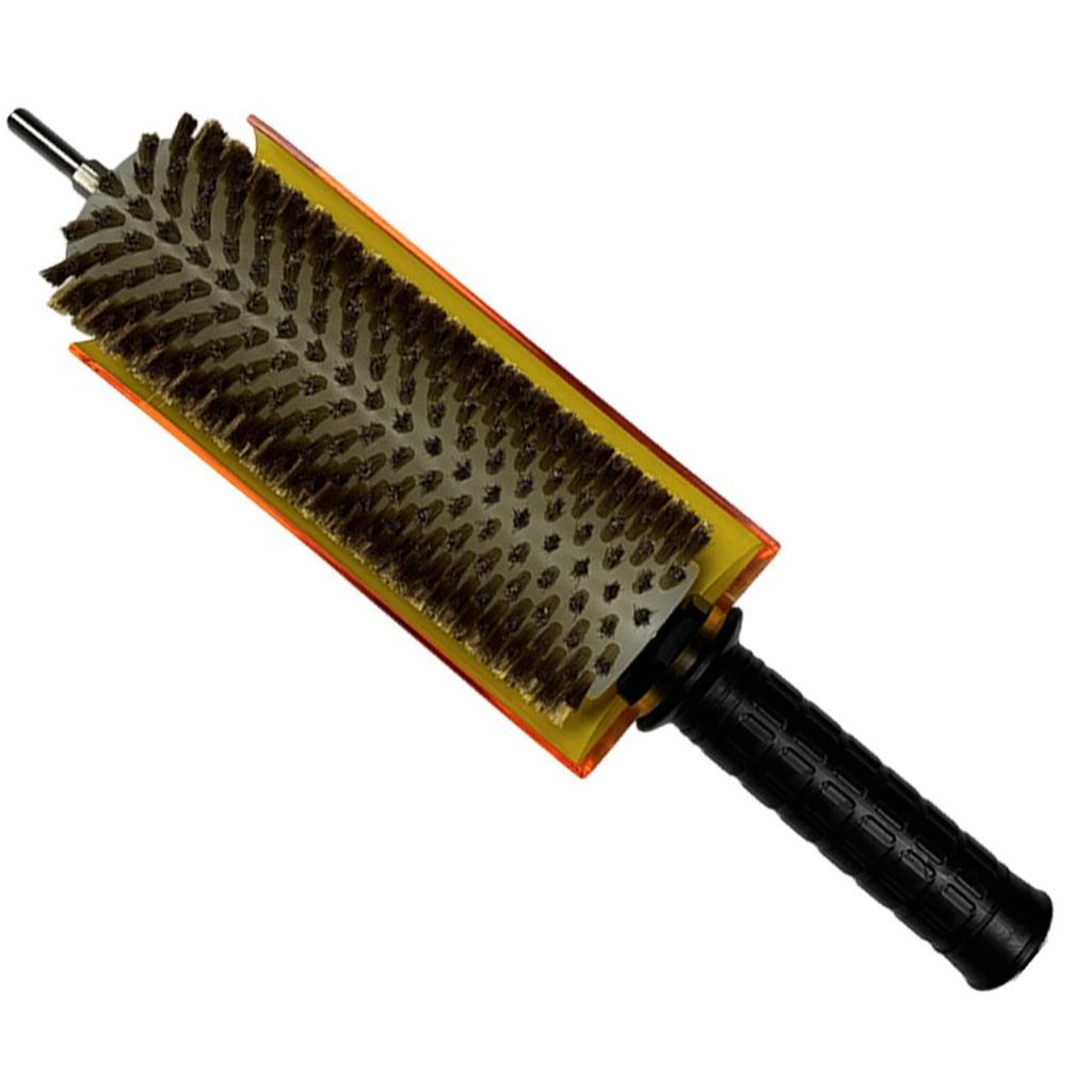 Щетка для лыж с ручкой-осью и комплектом чехлов Роликовая щетка Щетка для нанесения воска для сноуборда Щетка для нанесения воска на лыжную доску Инструмент для обслуживания лыж