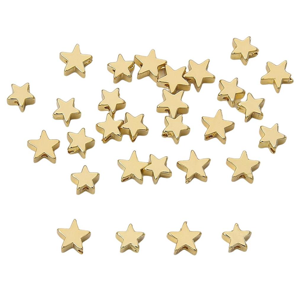 Copper Pentagram Separated Beads For DIY Jewelry Making Craft Accessories