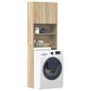 Washing Machine Cabinet in Sonoma Oak 64 x 24 x 190 cm Engineered Wood