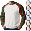 Men's Christmas Raglan Crewneck Fleece Sweatshirt