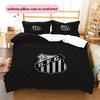 Santos FC2 Pattern Bedding Quilt Set  Home Decoration  Gift (1 * duvet cover + 2 * pillowcase  without core)