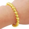 24K Plating Gold Bracelet Large And Small Buddha Beads Gold-Plated Fashion Bracelet, Suitable For Women'S Jewelry Gifts