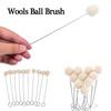 Metal Handle Leather Wool Balls Brush Dyeing Sponge Painting Brush  Painting Applications