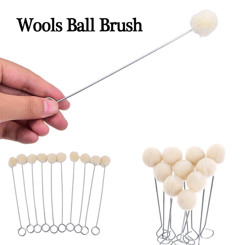 Metal Handle Leather Wool Balls Brush Dyeing Sponge Painting Brush Painting Applications