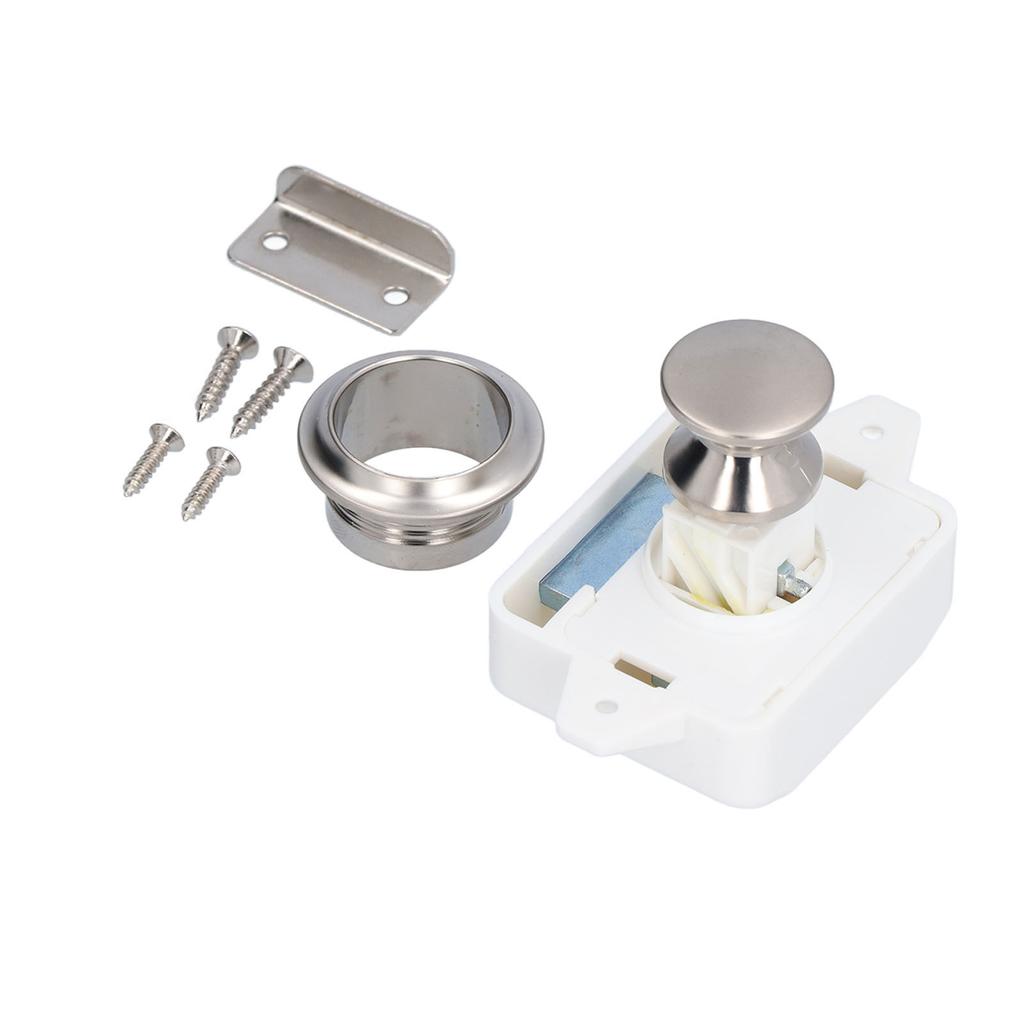 Push Button Latch Cabinet Catch Lock Door Knob Universal for Yachts Motorhome Camper Caravan