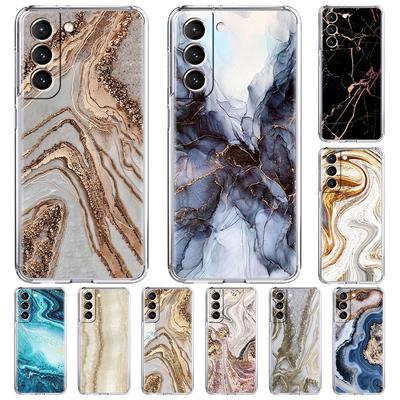 Прозрачный чехол для телефона Samsung Galaxy S21 Ultra S20 FE S10 Plus S9 S8 Note 20 10 Мягкий силиконовый чехол с роскошным мраморным узором