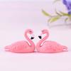 2Pcs Lovely Flamingo Bird Model Ornament Home PVC Craft Desktop Decoration Gift