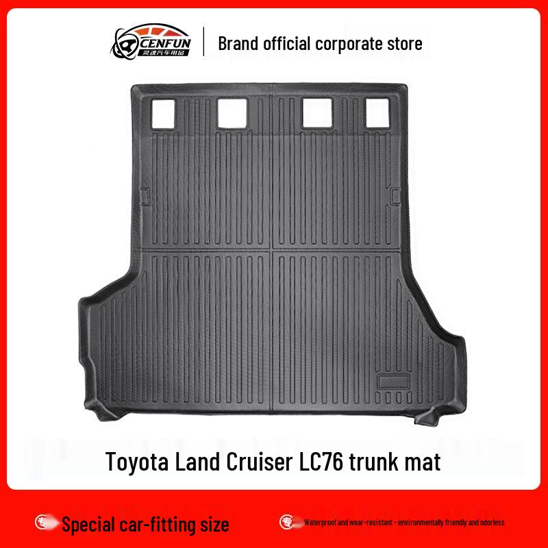 Подходит для Toyota Land Cruiser LC71/LC76/LC79 2023-наст. время Коврики в салон и багажник из ТПЭ