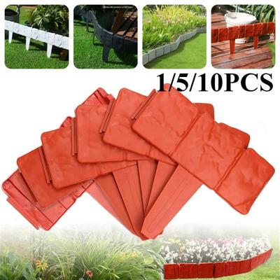 10 шт. Имитация камня садовый пластиковый ограждение вилла двор открытый газон вилла украшение садоводство антикоррозийный мини забор