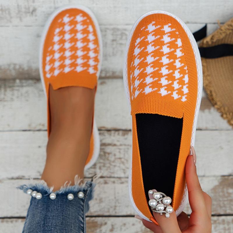 European and American Casual Flat Sole Single Shoes 2024 New Autumn Shallow Cut Sports Style Round Toe Women's Vulcanized Shoes