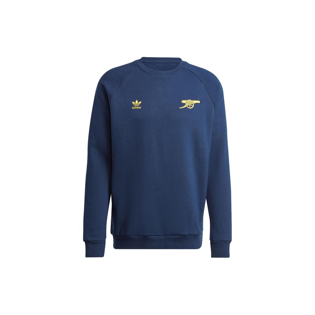 adidas Оригинальный свитшот Arsenal Essentials Crew, мужской свитшот, университетский, темно-синий, желтый, IK8715