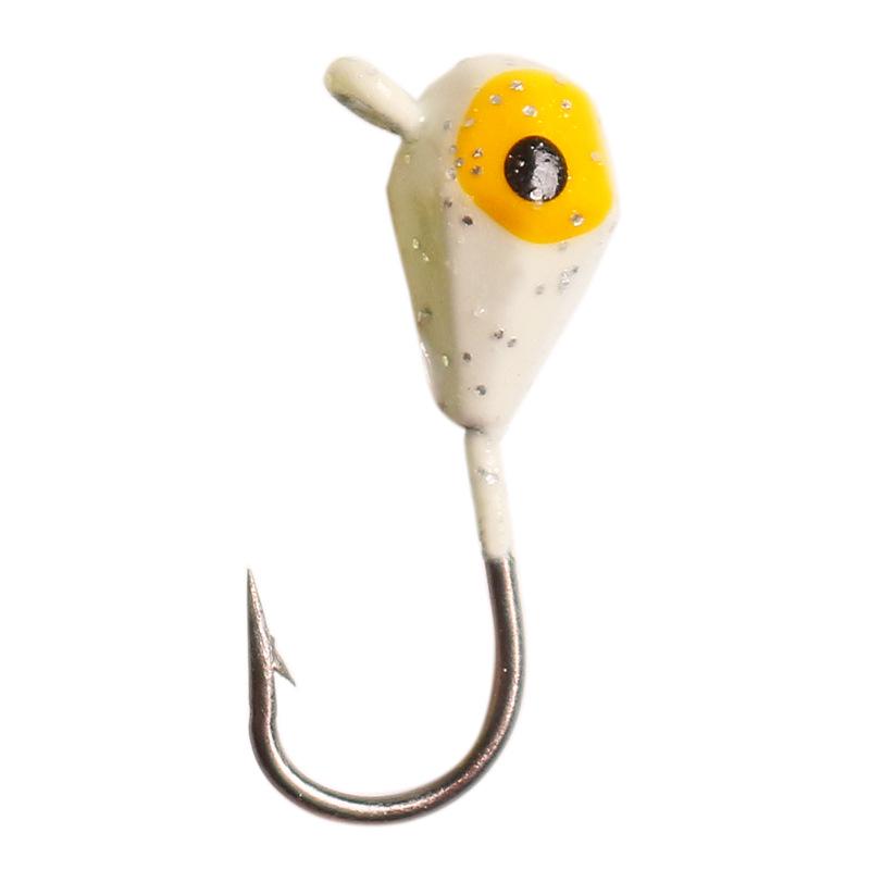 Крючок рыболовный свинцовый головкой Cross 5-цветный алмазный шлифованный 1.2г Микро-приманка для подледной рыбалки с мягкой насадкой