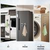 5Pcs Stainless Steel Towel Hook Simple Installation Strong Magnet Kitchen Towel Hanger for Small Spaces