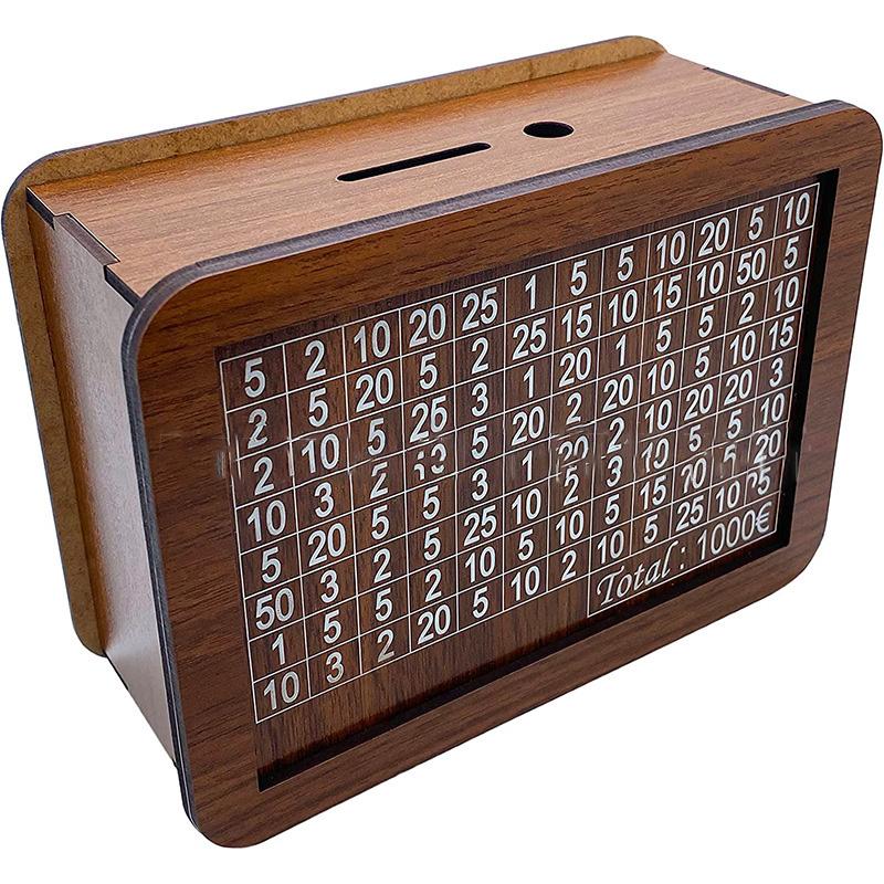 Денежный банк, деревянная копилка для экономии денег для детей, взрослых, детский сберегательный целевой инструмент, копилка со счетчиком