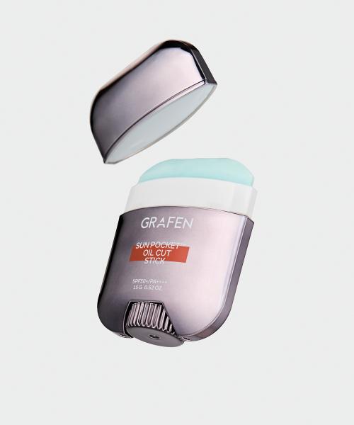 [Grafen] 2 PACK Sun Pocket Oil Cut Stick 15g No-Sebum (with Match Up Tone-Up Lotion 10ml Gift)
