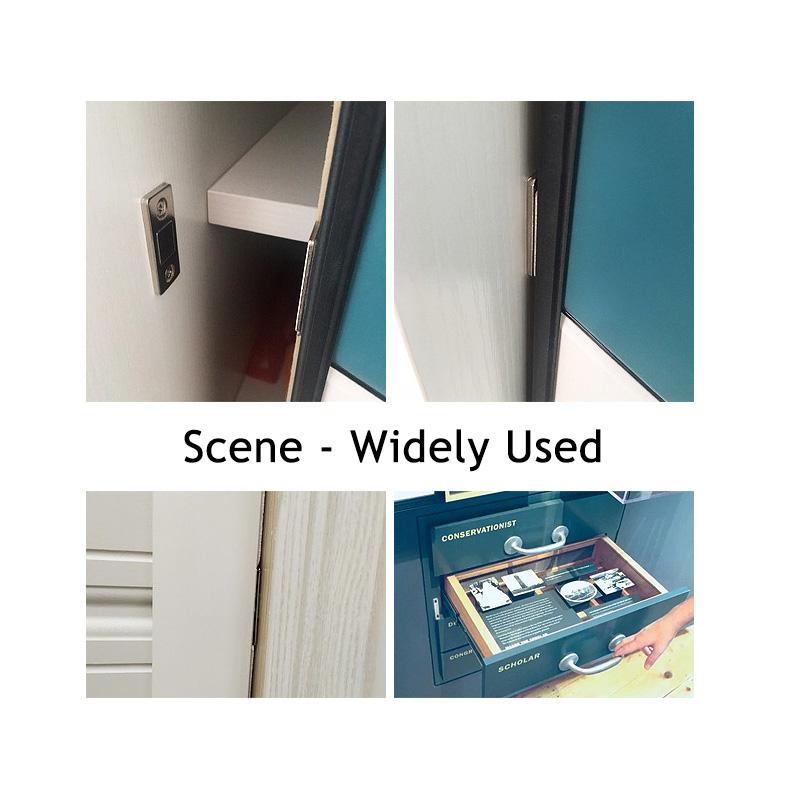 2pcs/Set Magnetic Cabinet Catches Magnet Door Stops Hidden Door Closer with Screw for Closet Cupboard Furniture Hardware