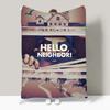 Плед по дизайну игры Hello N-Neighbor 2 Легкий Для общежитий, Дневного сна, Гостиной, Офиса, Дивана, Всесезонный