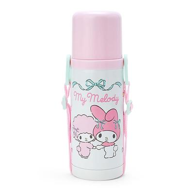 Sanrio Водяная из нержавеющей стали Моя термобутылка с именем 744549 Детская бутылка, 380 мл, 2-ходовая, Мелоди, (Горячий холодный), Наклейка,