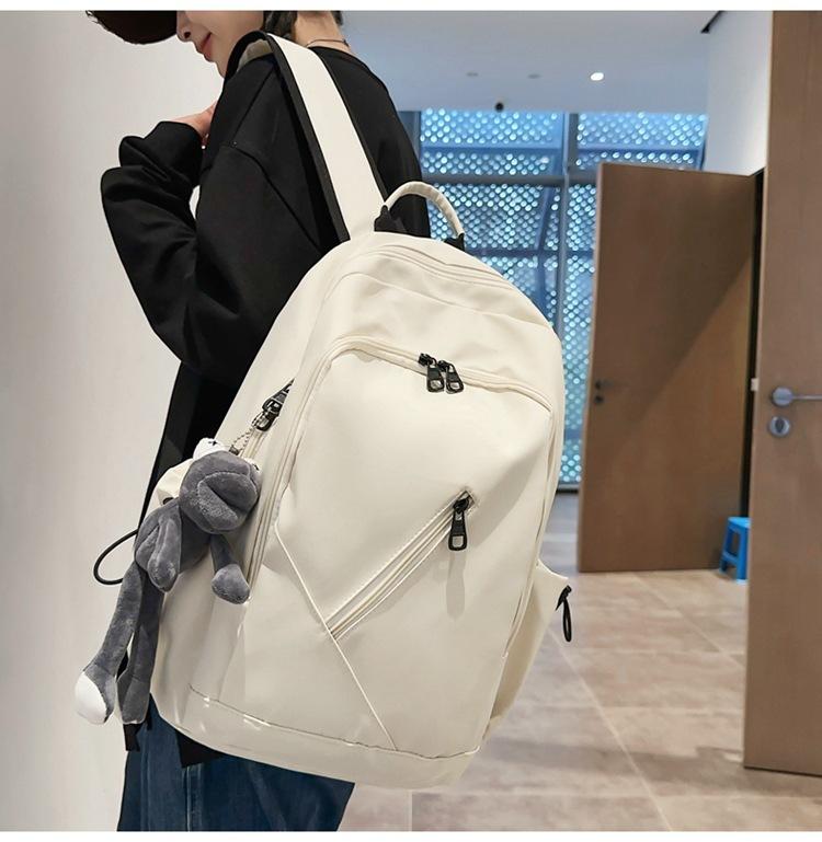 Рюкзак школьной сумки сплошного цвета Унисекс для учащихся средней школы