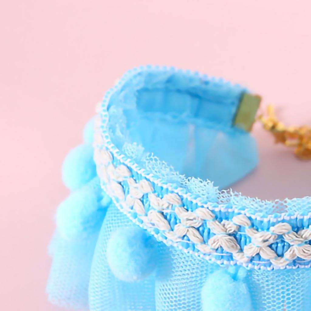 Pet Lace Necklace Brilliant Colors Adjustable Chinoiserie Cat Adjustable Collar for Small Pets Cats Dogs