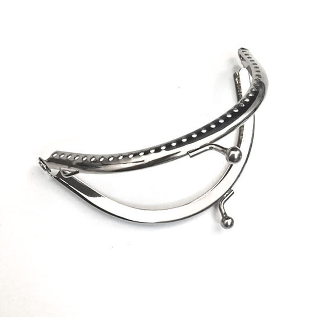 8.5/10.5/12.5/15см Металлический кошелек для монет с двойными бусинами, застежка-защелка для ручки кошелька, клатч, застежка-клипса для DIY сумки