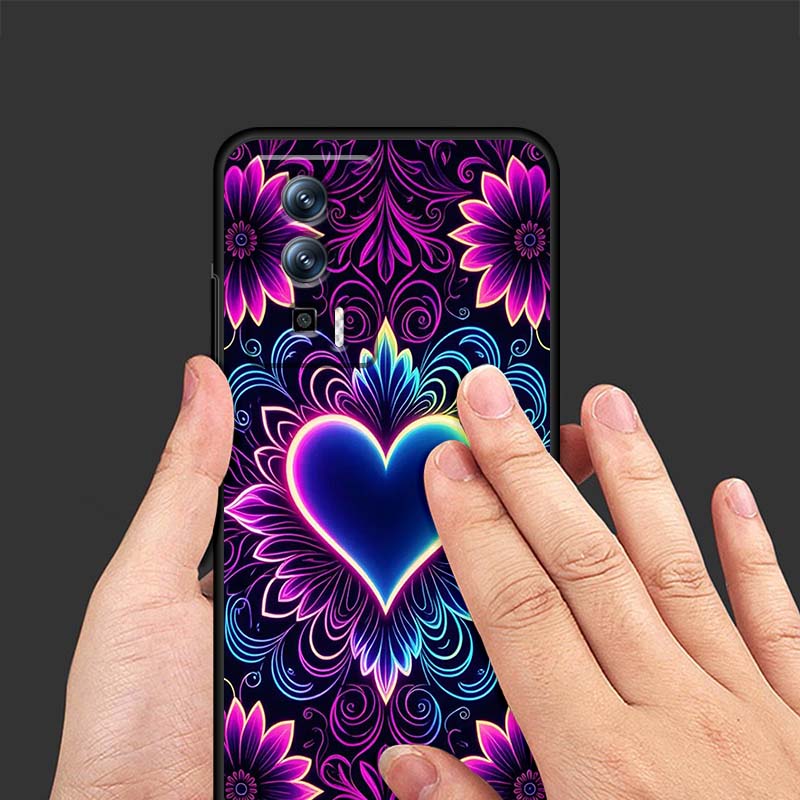 Роскошный Дизайн Любовь Искусство Для Xiaomi Redmi 12 13C 12C 13 10C 9T A2 9A 9C 7A Note 10S 8T 10 9 8 Pro 4G 5G Черный Чехол для Телефона