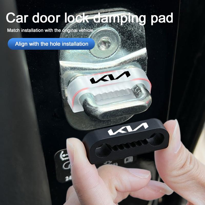 AEJ1 Car Door Shock Absorber Pad Door Lock Protection Gasket For KIA K3 Sportage Carnival K5 Seltos Pegas KX1 EV5 Sonet EV6 K4 EV3