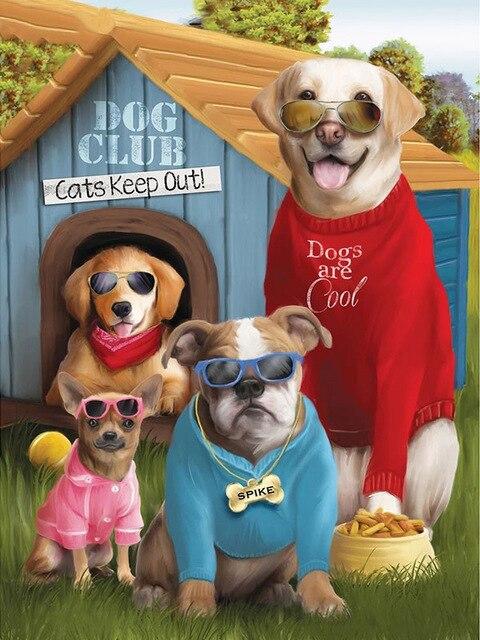 5D полная квадратная алмазная живопись собака ремесленная Алмазная вышивка животное Алмазная мозаика Приморский рукоделие домашний декор