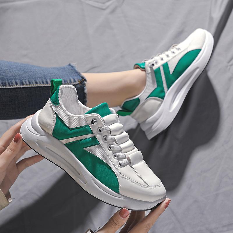 Весна и лето 2025 новые повседневные универсальные женские туфли модные дышащие спортивные туфли на платформе легкие уличные беговые женские туфли