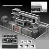 Совместимые Блоки MOC Тюремная Камера Маленький Черный Дом Полиция Фигурки Заключенных DIY Военная Смотровая Башня Конструктор Игрушка